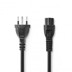 label sort pvc runde m 00 2 nikkelplateret lige lige iec-320-c5 12 type ch mkabel str