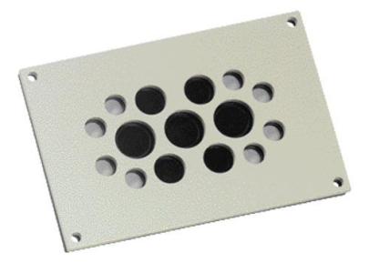 lightgrey alu 15 105 kdp r rektangul kdp kabelindtastningsplade