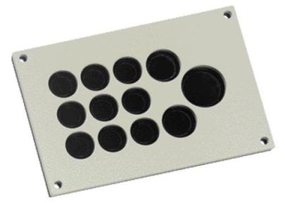 lightgrey alu 12 105 kdp r rektangul kdp kabelindgangsplade