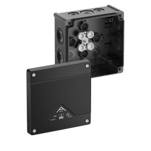 ip66 sort 127x127x70mm sw -l 060mm abox se forgreningsd
