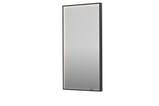 sort metal spejl led sp19 sanibell