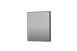 sort metal spejl led sp19 sanibell