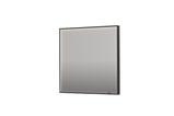 sort metal spejl led sp19 sanibell