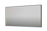 sort metal spejl led sp19 sanibell