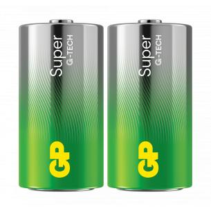 2-pak lr14 batteri c alkaline super gp