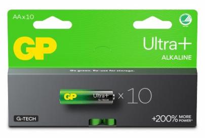 10-pak batteri lr06 aa alkaline plus ultra gp