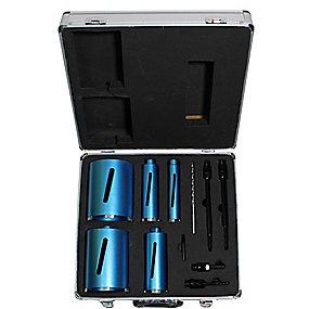 kuffert i �38-52-65-117-127mm centerbor hex sds adapter s�t t�rbor norton