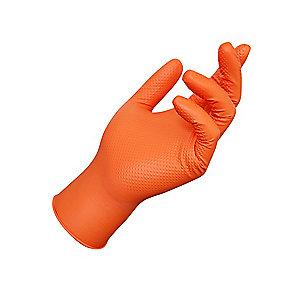 stk 50 a pakke 25mm 0 tykkelse pudderfri niltril orange 9 str engangshandske nilex