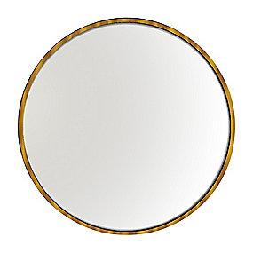 bagbelysning ramme messing b�rstet med �80mm rundt lys med spejl kriss