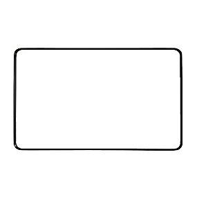 bagbelysning aluramme matsort 800x1200mm lys med spejl firkantet kriss