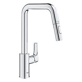 forkromet spray dual u-tud kkenarmatur k eurosmart grohe