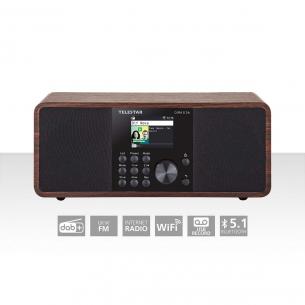 wood bluetooth internet fm dab stereoradio multifunktionel 24i s dira