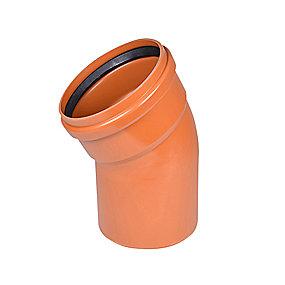 315mm 30 bøjning pvc wavin