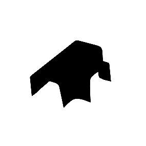 9005 ral sort mm 80x60 t-stykke t80-s