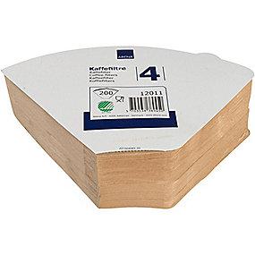 200stk a pakke filterpapir ubleget 1x4 kaffefilter