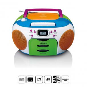 colour multi kids kassette og cd med radio rbar b lenco