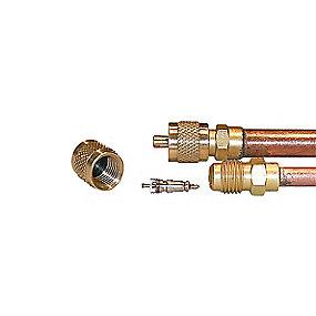 schraderindsats procesr�r med loddefitting 4 1 adgangsventil