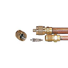 schraderindsats procesrr med loddefitting 8 3 adgangsventil