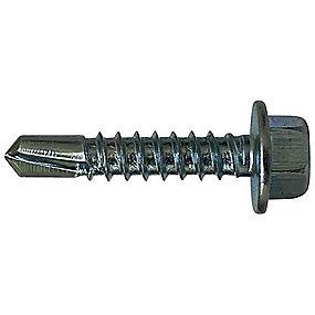 200stk borespids flange med hoved sekskantet elforzinket 2x13mm 4 frs-htb pladeskrue fischer