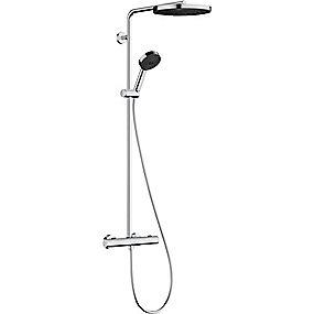 forkr termostat med showerpipes ecosmart 1jet 260 puro s pulsify hansgrohe