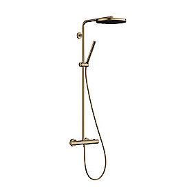 bronze rstet b termostat med showerpipes ecosmart 1jet 260 puro s pulsify hg