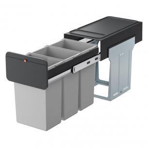 liter 10 a spande 3 - k udtr med indbygnings-affaldssystem l design ecoline hailo