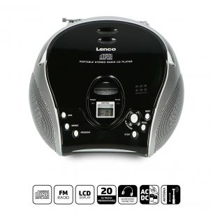 lv s sort cd-afspiller med fm-radio stereo rbar b lenco