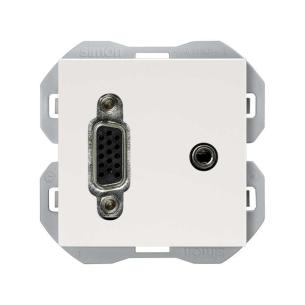 hvid mat udtag vga-minijack 270 simon