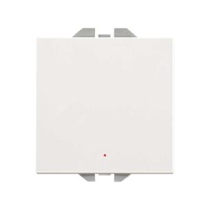 hvid mat 230v - 10a touch 100 og lys med afbryder 1-polet 270 simon