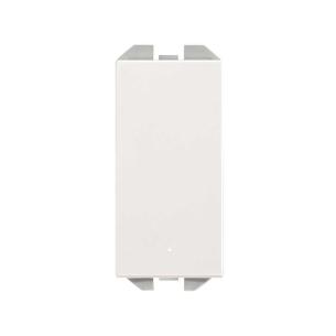 hvid mat 230 - 10a lys med krydsningsafbryder smal 270 simon