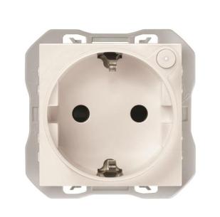 hvid mat stikkontakt schuko io 270 simon
