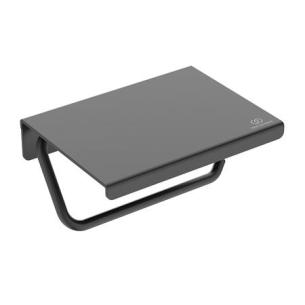 black silk i toiletrulleholder alu