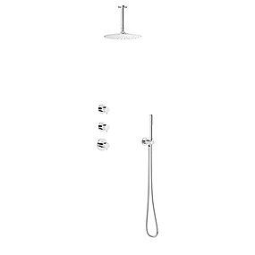 krom - dele udvendige brus loftmonteret til indbygning 2 xs silhouet