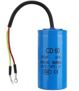 cd60 kabel med 250vac 150uf - kondensator start motor