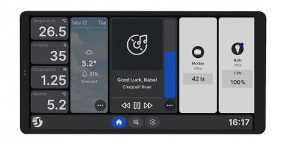 rm sk touch wifi - black x2 display wall shelly