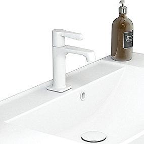 mat hvid porcelnsvask til overlbsroset dansani