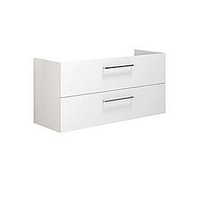 mat hvid glat cm 6x120x44 57 skuffer 2 med vaskeskab mido dansani