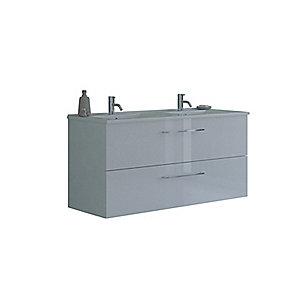 jglans h hvid vask amber skuffer 2 med vask dobbel 121cm belpakke m mido dansani