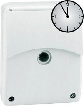 hvid - ip54 ur med t cds-a skumringsrel esylux