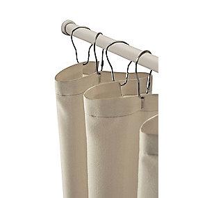 hvid teleskopstang cm 75-125 fjederstang