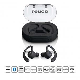 sort retelefoner h bluetooth tws ipx5 sport