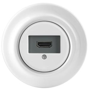 decento hvid glans 33-500 0261 indsats brug udtag hdmi