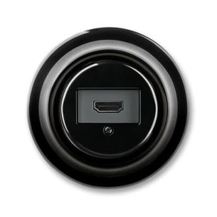 decento sort glans 33-500 0261 indsats brug udtag hdmi