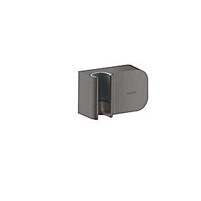 krom sort rstet b slangeudtag med bruserholder porter one axor hansgrohe