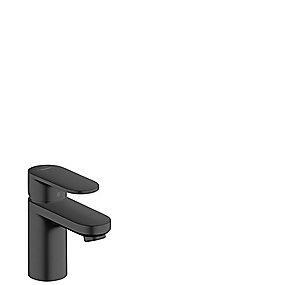 sort mat push-open med hv til tud 89mm messing etgrebsbatteri blend vernis hansgrohe