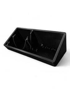 sort - horisontal - stander bord - x2 display wall shelly