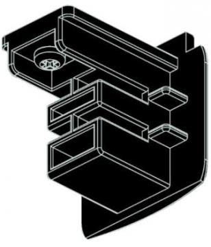 sort 3-faset ende-stykke global