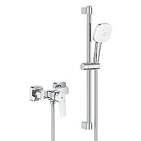forkromet t brusers med etgrebsbatteri cubeo grohe