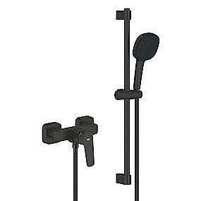 sort mat t brusers med etgrebsbatteri cubeo grohe