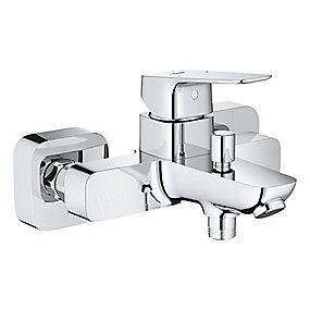 forkromet udgange 2 med brus og kar til etgrebsbatteri cubeo grohe